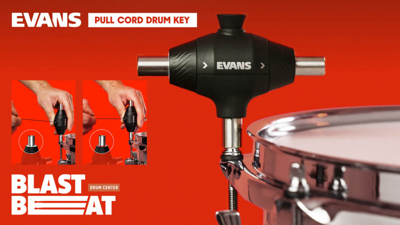 Тот самый ключ с шнуровым приводом: Evans Pull Cord Drum Key